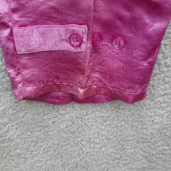 Vintage 80's Avon Fashions Womens Shiny Pink High-Waist Pants Size 11/12 tapered - Picture 9 of 11